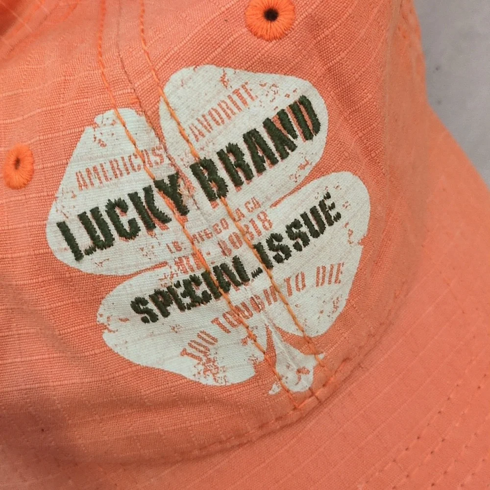 Lucky Brand Clover Orange Women's Baseball‎ Hat